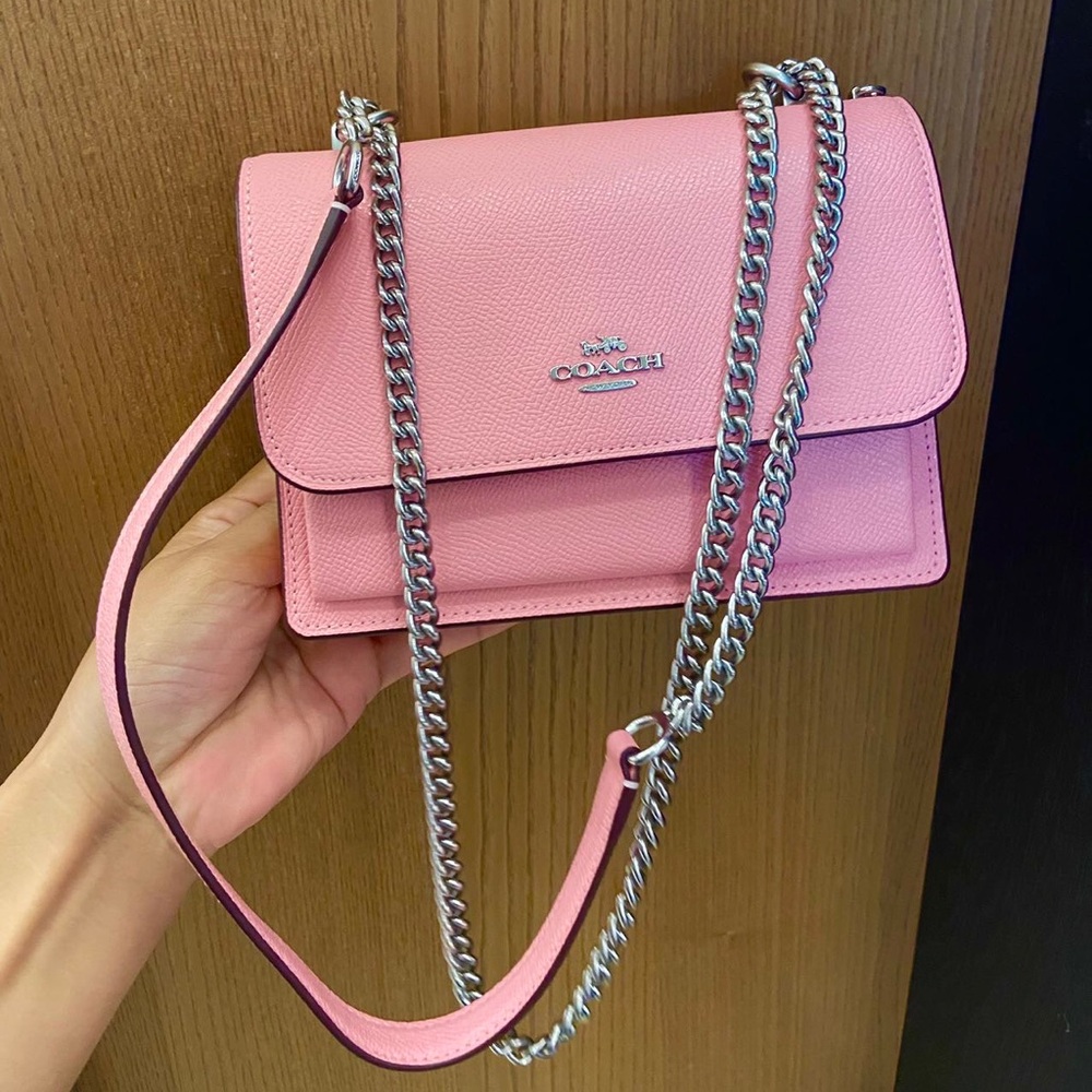 Coach Silver/ Flower Pink Mini Klare Crossbody # C9949 - Picture 8 of 9